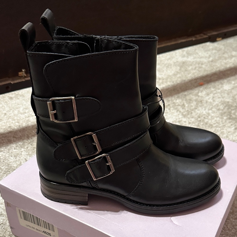 Black Buckle Boots